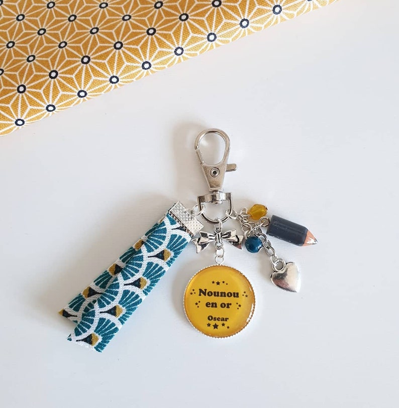 Cadeau nounou cadeau crèche Porteclés personnalisé Etsy France