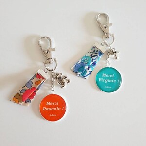 Nativity scene gift - nanny gift - Mini keychain Thank you "personalized text"