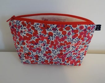 Pochette , Pochette à maquillage, petite pochette en liberty wiltshire