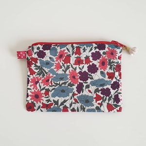Beutel , Mini-Beutel aus liberty poppy and daisy , Liberty-Beutel, liberty-Portemonnaie