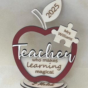 PROFESSOR QUE torna o aprendizado mágico Presente personalizado de fim de período