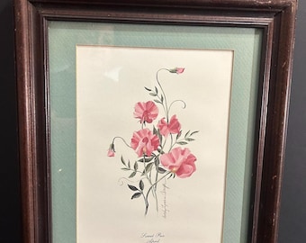 Vintage Sandy Lynam Clough Signed Tea Cup Prints, Set of 3, Framed