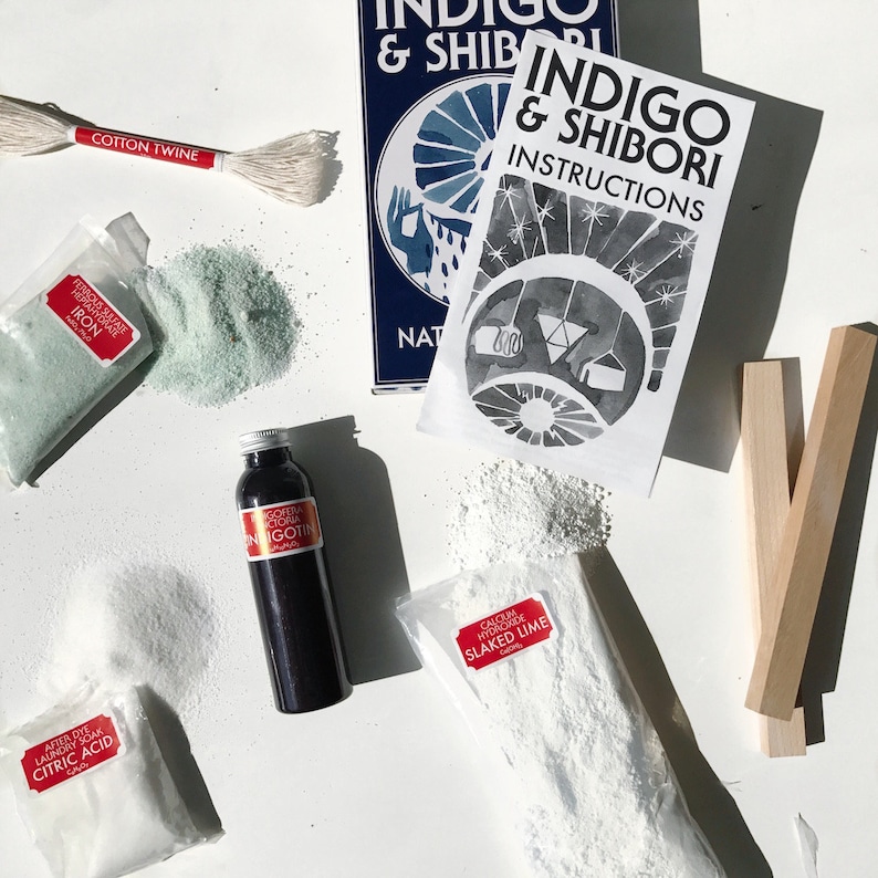 Indigo & Shibori Natural Dye Kit Bild 3