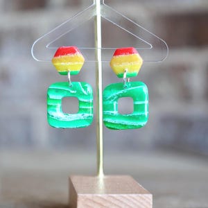 Earrings || Handmade polymer clay earrings || Lightweight drop and dangle earrings by The Clay Session