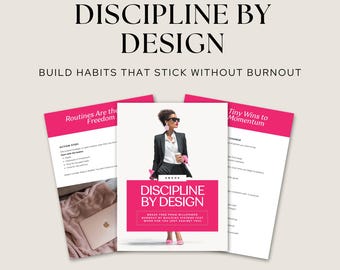 Libro electrónico "Disciplina por Diseño": Crea hábitos duraderos sin agotamiento