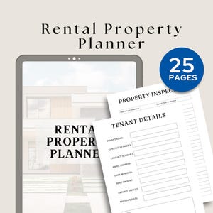 Rental Property Planner | Landlord Organizer | Tenant Tracker | Real Estate Management Binder