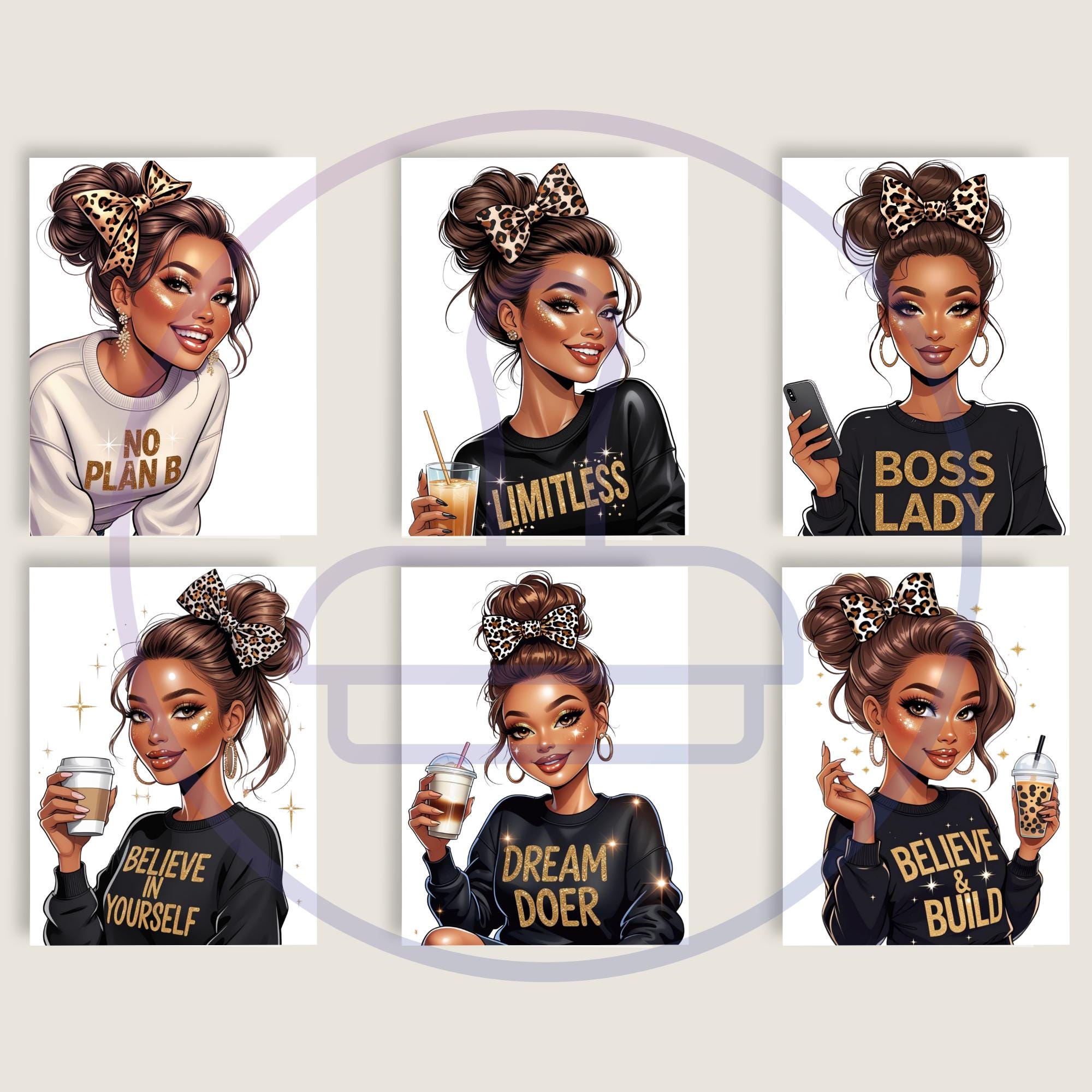 Boss Lady Clipart Bundle — Empowered, Stylish, Ready to Create - Etsy