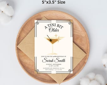 Tini Bit Older Birthday Invitation
