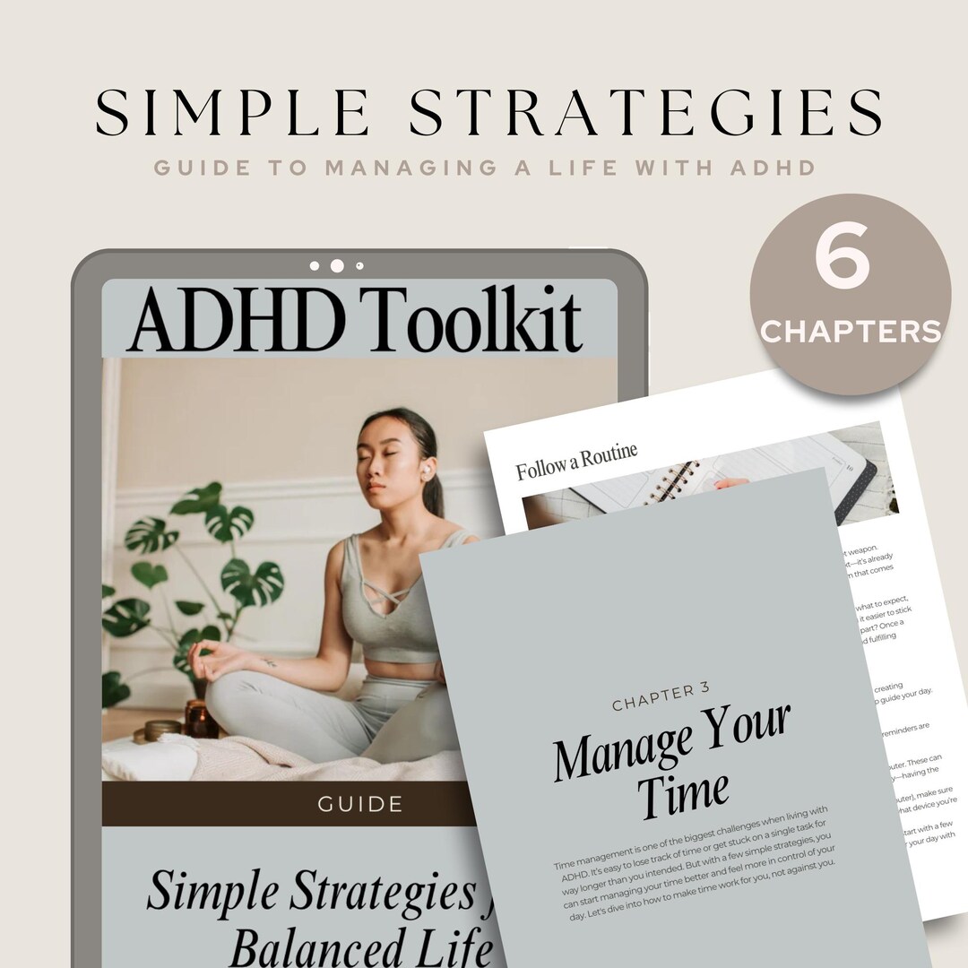 ADHD Toolkit Guide Ebook: Therapy Journal & Coping Resources (PDF) - Etsy