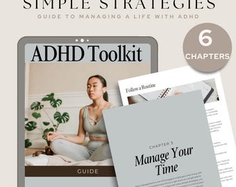 ADHD Toolkit Guide eBook: Therapy Journal & Coping Resources (PDF)