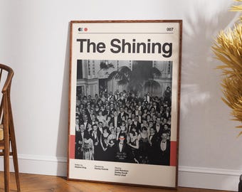 De glanzende retro-filmposter