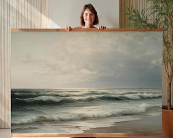 Extra Large Wall Art, Oversized Wall Art, Vintage Wall Art Tapestry, Beach Wall Art, Wall Hanging Canvas, Wall Decor for Living Room, 001