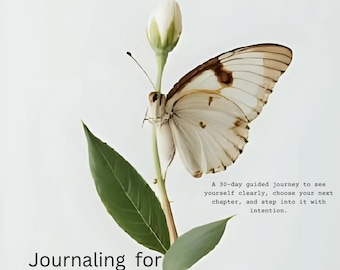 30-Day Guided Journal Prompts: Self-Discovery & Reflection (Digital Download PDF)