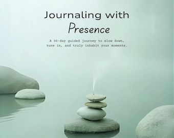30-Day Mindfulness Journal: Self-Reflection Prompts (Digital Download PDF)