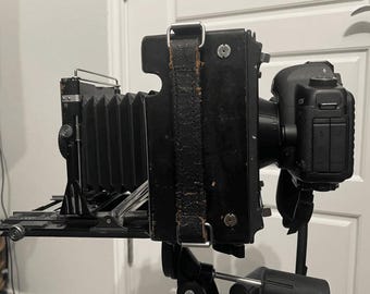 Canon EF to Graflex 4x5 Adapter | DSLR to Large Format Film Back | 4x5 Camera Digital Conversion | Canon EF Lens to Graflex Mount