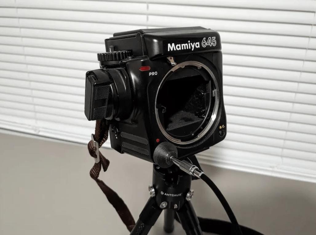 Cable Release Adapter For Mamiya 645 Pro - Shutter Remote Trigger Connector, Mamiya 645 Accessory, Long Exposure Cable Mount