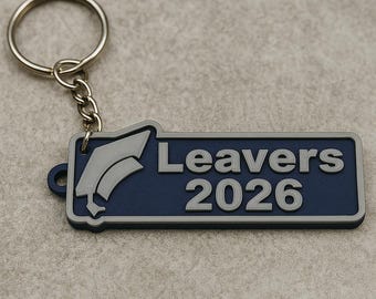 Custom Leavers 2026 Keyring | Personalised School Leavers Gift | End of School Keepsake | Year 6 & Year 11 Leavers UK