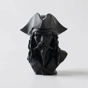 Pirate Bust Decor | 3D Printed Pirate Statue Bild 1