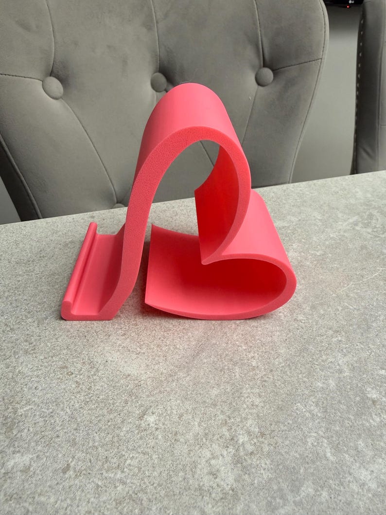 Heart Shaped Phone Stand – 3D Printed Smartphone Holder – Cute Desk Accessory – Gift for Her – Multiple Colours – Valentine’s Day Gift image 12