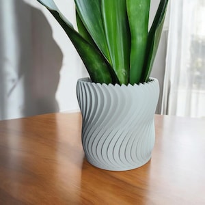 Plant Pot Turbine Wheeler | Rotating Planter with Colour Options | Unique Home & Garden Decor | 3D Printed image 1
