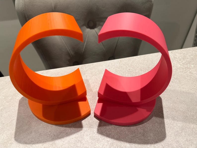 Circular Bookend | Modern Minimalist Book Holder | Custom Colour Options 3D Printed image 5