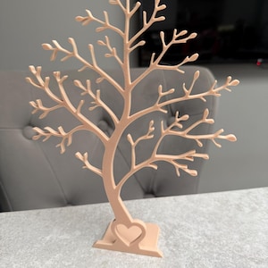 Minimalist 3D Printed Tree Decor: Scandinavian Style Ornament image 1