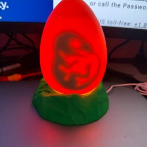 Jurassic Dinosaur Egg Lamp – 3D Printed Prehistoric Night Light | Unique Dino Gift for Kids & Adult image 16