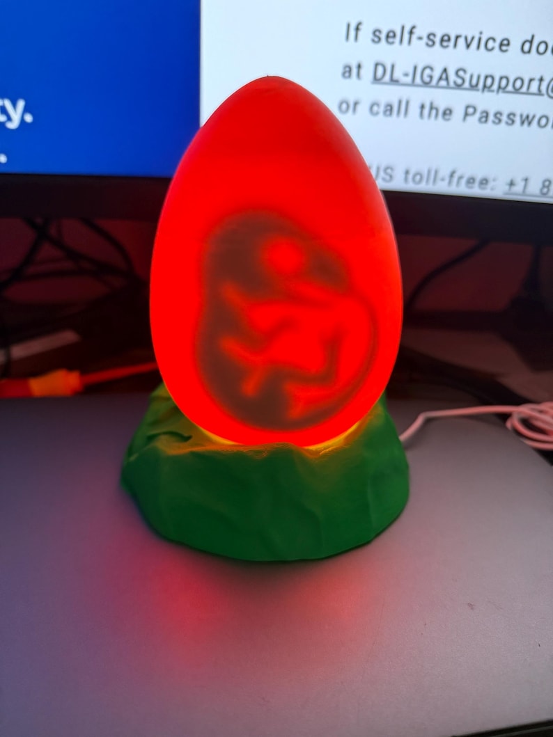 Jurassic Dinosaur Egg Lamp – 3D Printed Prehistoric Night Light | Unique Dino Gift for Kids & Adult image 16