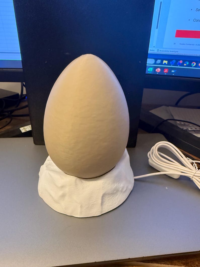 Jurassic Dinosaur Egg Lamp – 3D Printed Prehistoric Night Light | Unique Dino Gift for Kids & Adult image 15