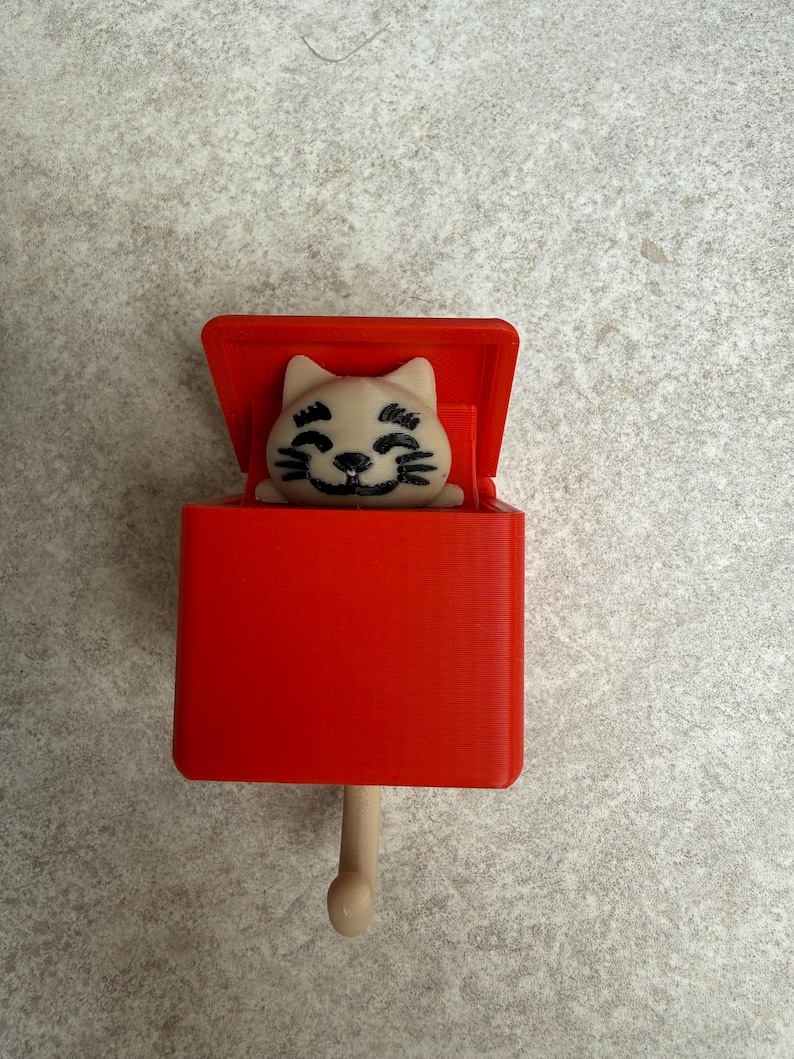 Cat Key Hook – Cute Wall Organiser for Keys, Leads & Accessories | Multiple Colours image 19