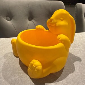 Easter Bunny Sweet Pot | 3D Printed Rabbit Candy Bowl | Personalised Egg Holder | Spring Table Decor | Kids Easter Gift UK image 8
