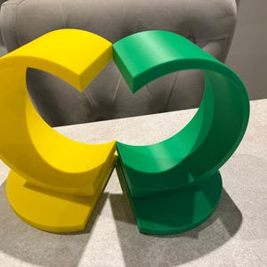 Circular Bookend | Modern Minimalist Book Holder | Custom Colour Options 3D Printed image 4