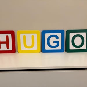 Personalised 3D Toy Story Name Blocks – Custom Nursery Decor | Pixar Bedroom Gift | Handmade Kids Name Sign image 8