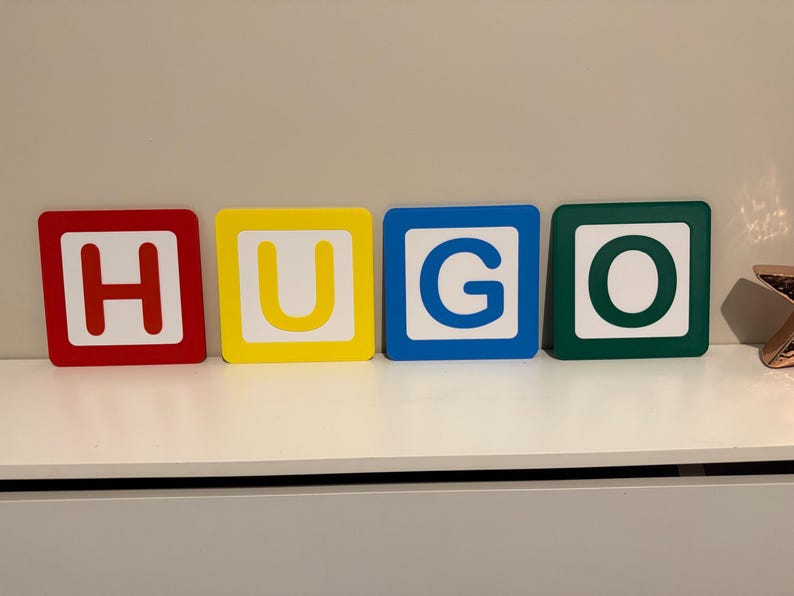 Personalised 3D Toy Story Name Blocks – Custom Nursery Decor | Pixar Bedroom Gift | Handmade Kids Name Sign image 8