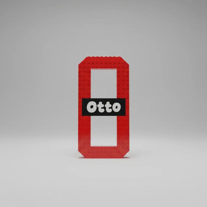 Personalised LEGO inspired Letter Light | Custom Kids Name Sign | Boys Bedroom Decor | Nursery Shelf Letter | Gift for Kids image 7