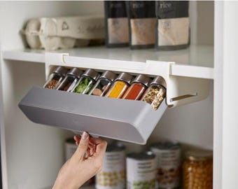 3D Printed Spice Rack – Modern Kitchen Storage in Custom Colours | Space-Saving Counter & Wall Organiser