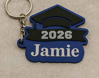 Custom Leavers 2026 Keyring | Personalised School Leavers Gift | End of School Keepsake | Year 6 & Year 11 Leavers UK
