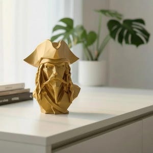 Pirate Bust Decor | 3D Printed Pirate Statue Bild 18