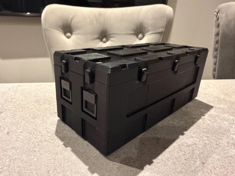 3D Printed COD Warzone Loot Crate | Gamer Gift | Custom Gaming Decor | Kids small storage box image 3