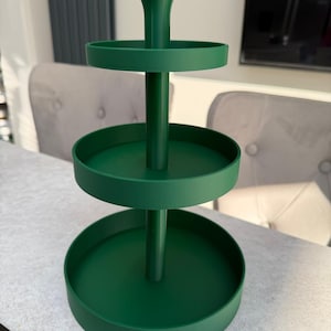 3-Tier Afternoon Tea Cake Stand – Custom Colours – Elegant Dessert Display - 3D Printed image 3