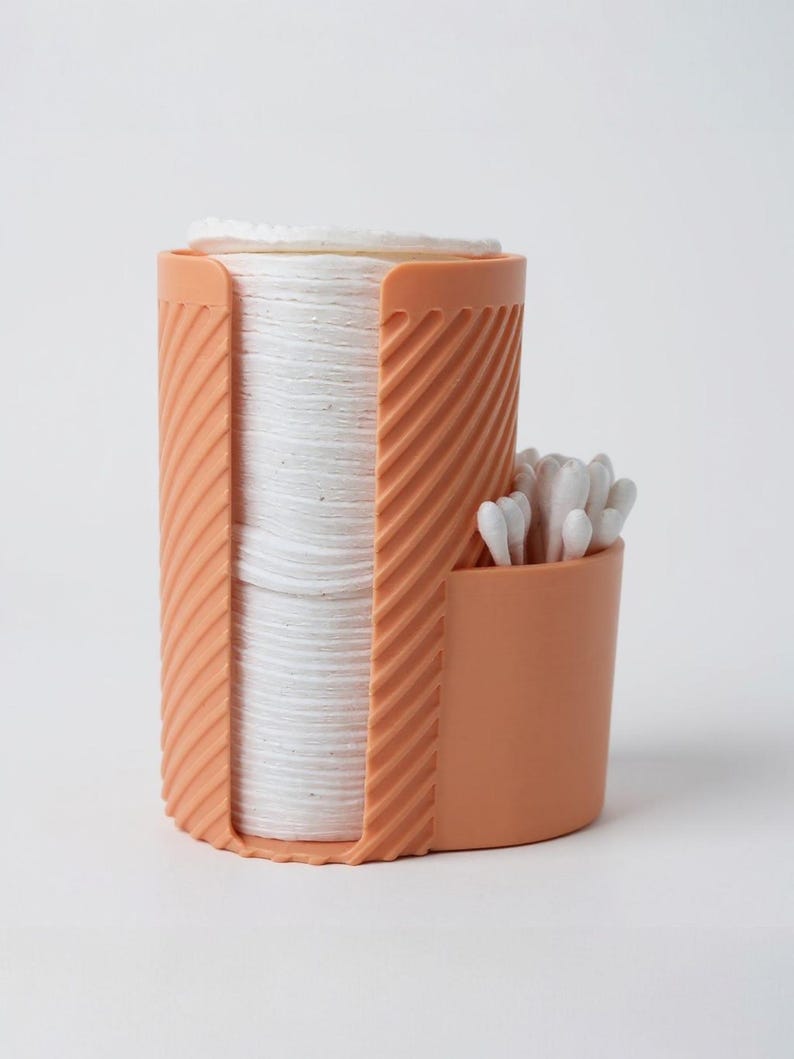 3D Printed Makeup Organiser | Stylish Bathroom Storage | Custom Colour Options | Vanity Cosmetics Holder image 3