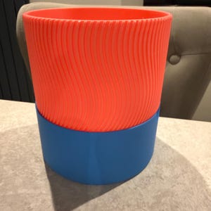 Ribbed Planter Set – 2-Piece Self-Watering Plant Pots | Modern Minimalist Indoor Decor 3D Printed image 12