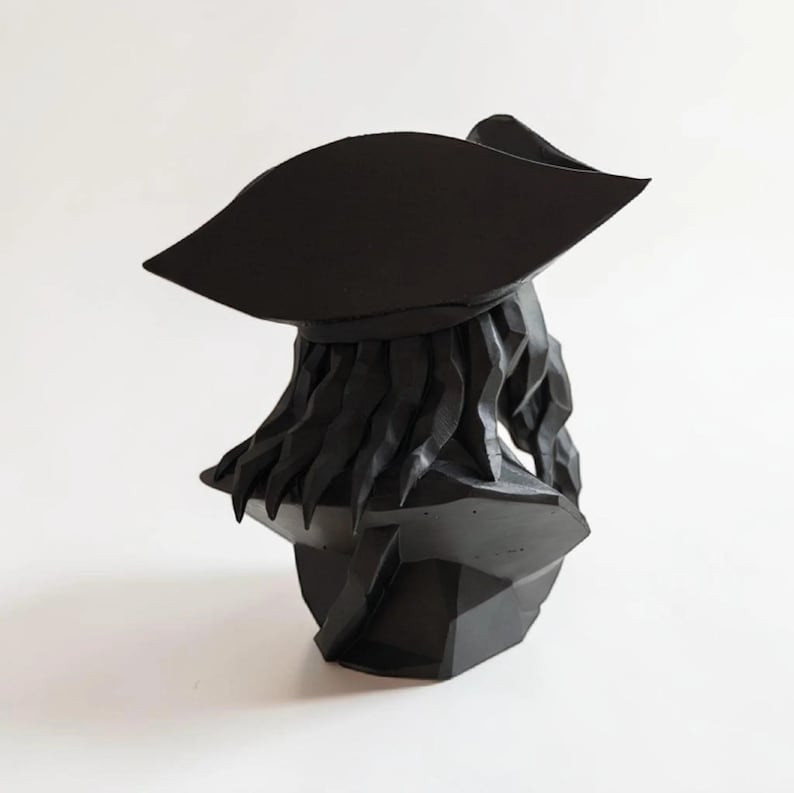 Pirate Bust Decor | 3D Printed Pirate Statue Bild 3