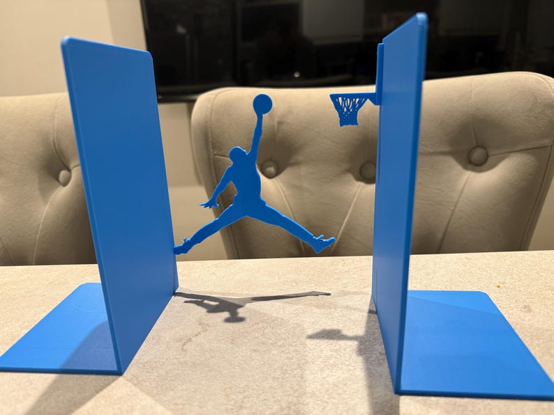 Basketball Dunk Bookends – Unique Sports Lover Gift | Custom Colours | Modern Home & Office Decor 3D Printed image 3
