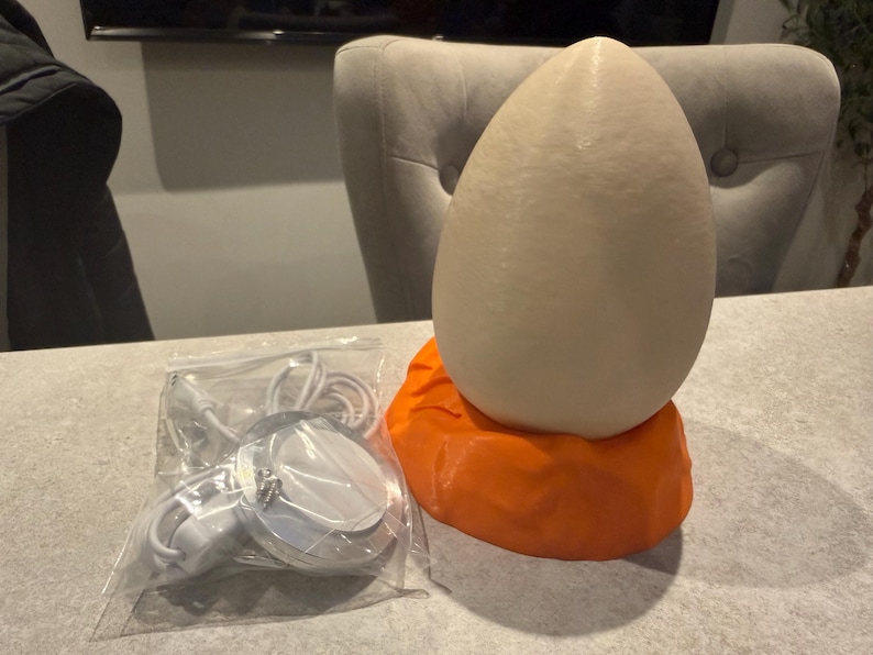 Jurassic Dinosaur Egg Lamp – 3D Printed Prehistoric Night Light | Unique Dino Gift for Kids & Adult image 13