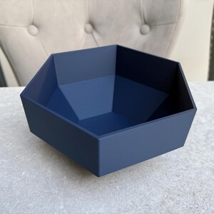 Maceta hexagonal para suculentas / Decoración moderna para plantas / Opciones de color / Impresión 3D imagen 3
