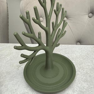 Elegant 3D Printed Jewellery Tree Stand | Modern Earring Holder | Necklace Organiser | Minimalist Display for Dressing Table or Gift image 4