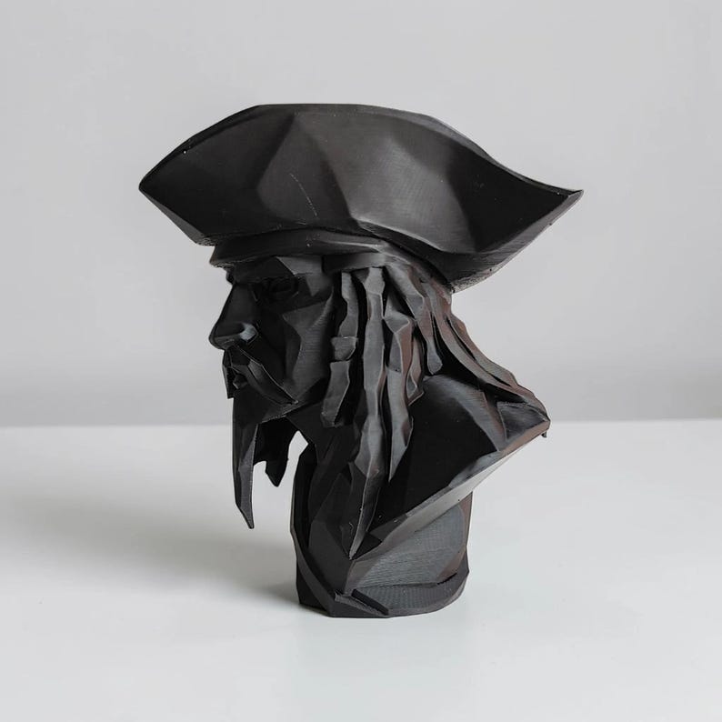 Pirate Bust Decor | 3D Printed Pirate Statue Bild 11
