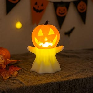 Halloween Pumpkin Tealight Holder – Spooky Autumn Decor, Gothic Home Accessory, Cosy Candlelight Jack-o’-Lantern Ornament