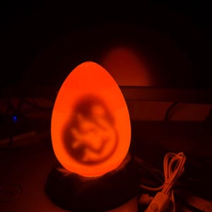 Jurassic Dinosaur Egg Lamp – 3D Printed Prehistoric Night Light | Unique Dino Gift for Kids & Adult image 19